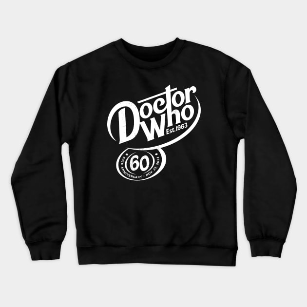 Dr. Pepper cosplaying as Doctor Who - White Crewneck Sweatshirt by curtrjensen